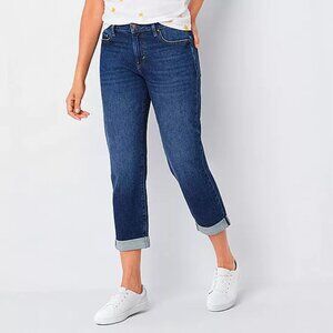 NWT ana Womens Jeans size 18 Medium Wash Mid Rise Boyfriend​